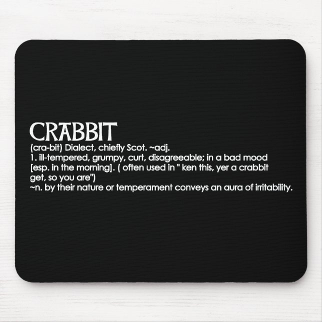 Crabbit Mouse Mat (Front)