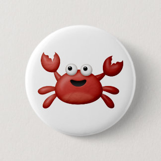 Crabby 6 Cm Round Badge