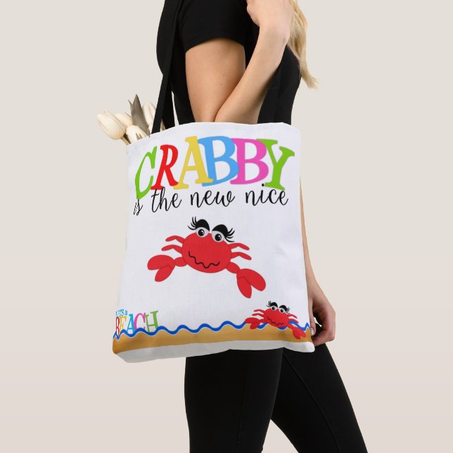 Crabby All-Over-Print Tote Bag, Medium (Close Up)