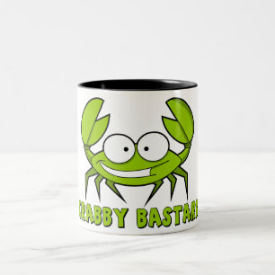 Crabby bastard Two-Tone coffee mug