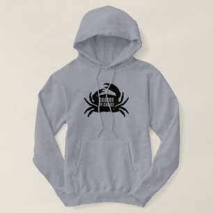 Crabby By Choice Funny Fishing Hoodie