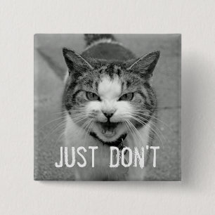 Crabby Cat Button
