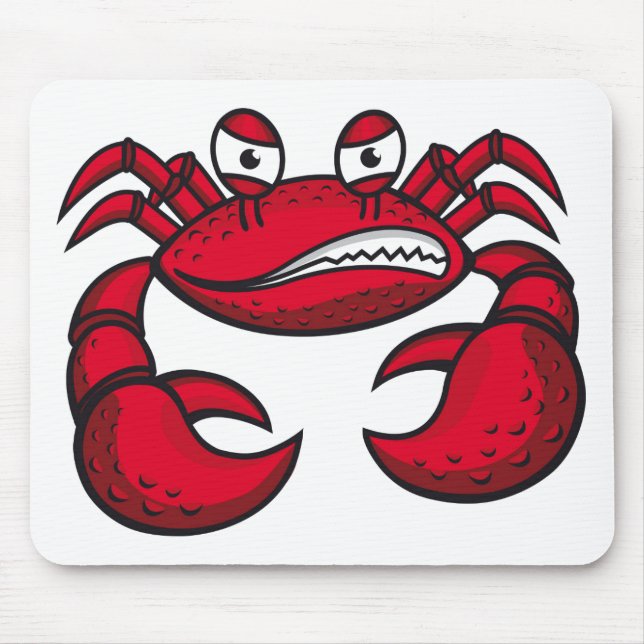 Crabby Crab Background Mouse Mat (Front)