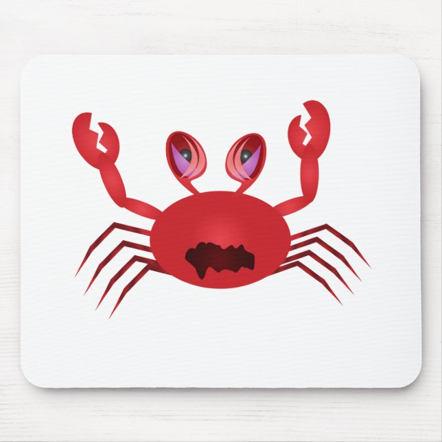 Crabby Crab Mouse Mat (Front)