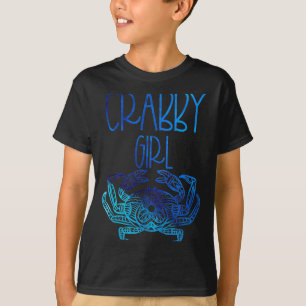 Crabby Girl Cancer Crab Zodiac Sign Summer T-Shirt