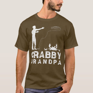 Crabby Grandpa Funny Crabbing Pun Crab Fishing Cra T-Shirt
