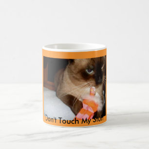 Crabby Siamese  Cat Coffee Mug