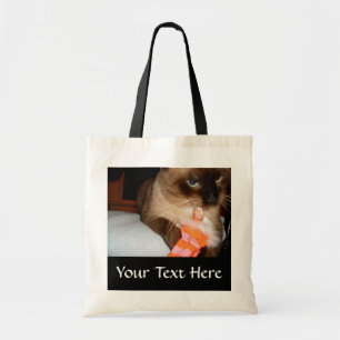 Crabby Siamese Cat Tote Bag
