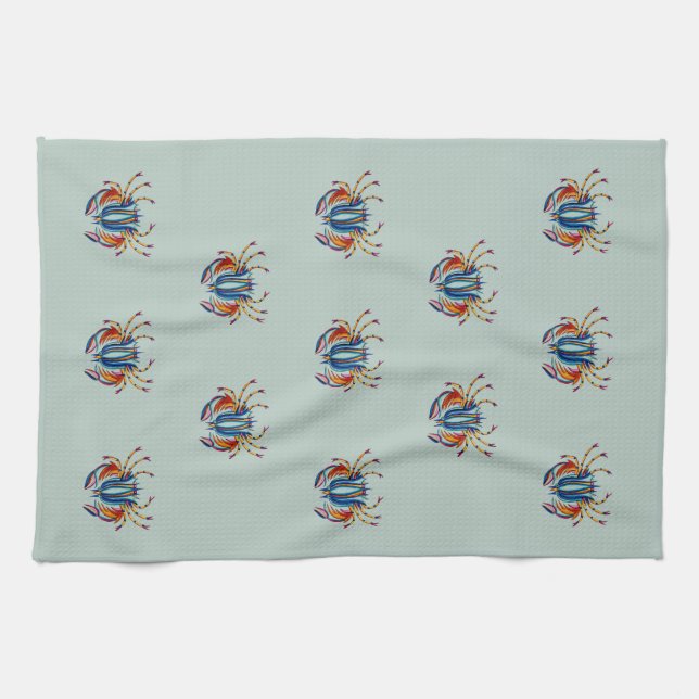 Crabby Tea Towel (Horizontal)
