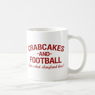 Crabcakes and Football Coffee Mug