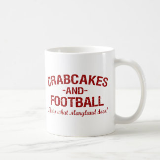Crabcakes and Football Coffee Mug