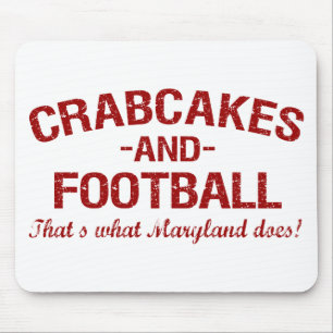 Crabcakes and Football Mouse Mat