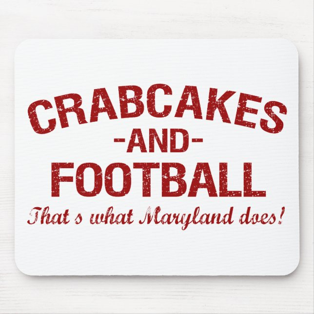 Crabcakes and Football Mouse Mat (Front)
