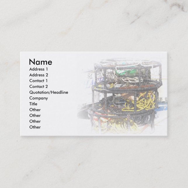 Crabpots Business Card (Front)