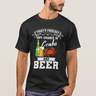 Crabs and Beer Chesapeake Blue Crab Shirt Crabbing