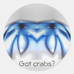Crabs Classic Round Sticker