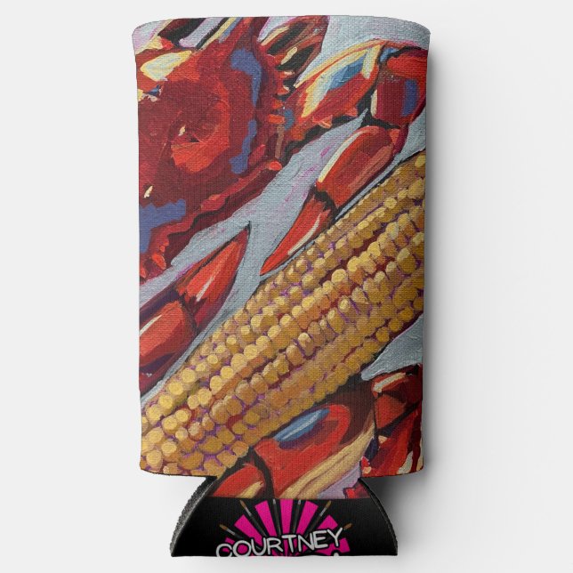Crabs 'n Corn Coozie (Front)