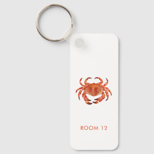 Crabs Seaside Coastal Beach House Rental Room Key Ring