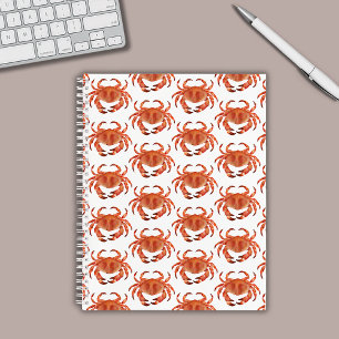 Crabs Seaside Pattern Notebook