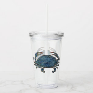 Crabs - True Blue Acrylic Tumbler