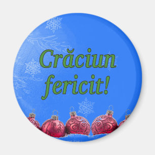 Crăciun fericit! Merry Christmas in Romanian gf Magnet