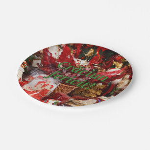 Crăciun fericit! Merry Christmas in Romanian gf Paper Plate