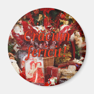 Crăciun fericit! Merry Christmas in Romanian rf Magnet