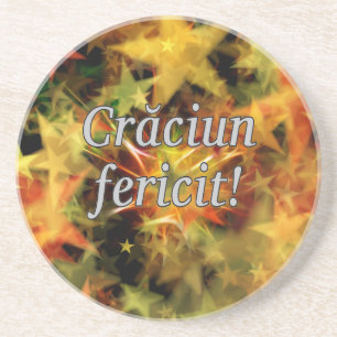 Crăciun fericit! Merry Christmas in Romanian wf Coaster