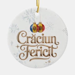 Crăciun Fericit Personalised Christmas Ornament
