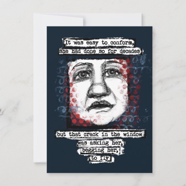 Crack In The Window Greeting Cards (Front)