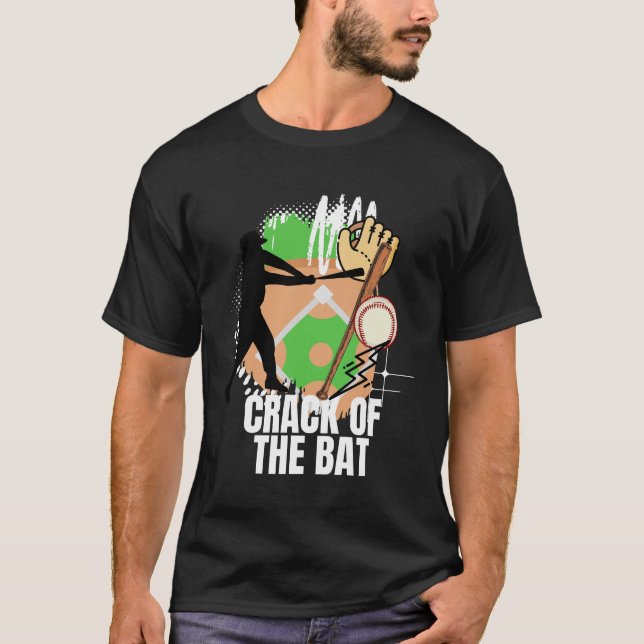 Crack of the Bat - Baseball T-Shirt (Front)