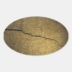 Crack Oval Sticker