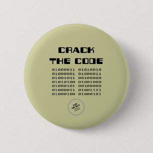 Crack the Code AH2009 6 Cm Round Badge