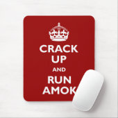 Crack Up and Run Amok Mouse Mat (With Mouse)