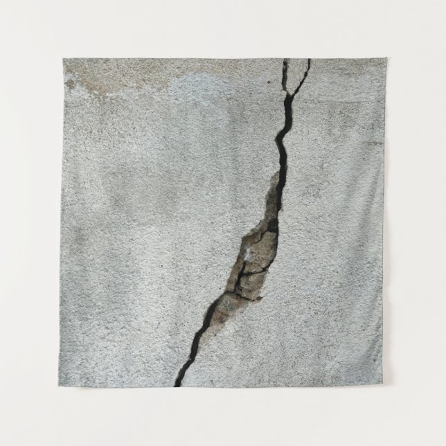 Crack wall concrete texture stone tapestry (Front)