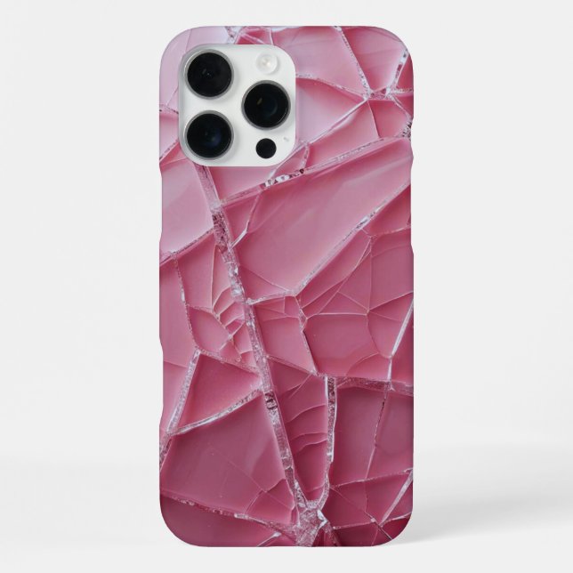 Crack'd (Pink) iPhone Case (Back)