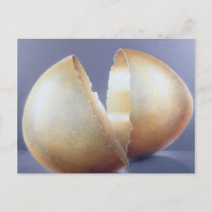 Cracked Bronze Age Egg Postcard