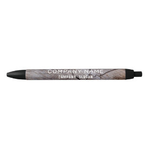 Cracked Brown Wood Company/Event Black Ink Pen
