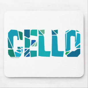 Cracked Cello Mouse Mat