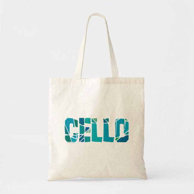Cracked Cello Tote Bag (Front)