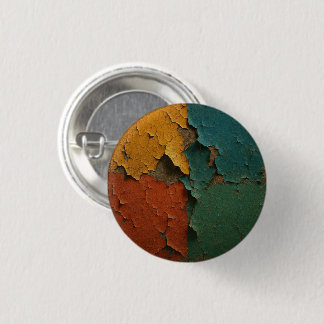 Cracked Colors Symphony – Texture Art of Time 3 Cm Round Badge