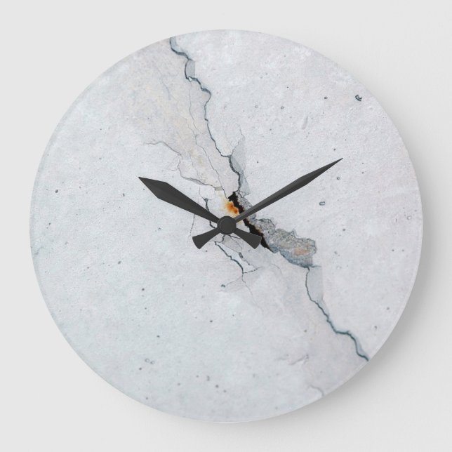 Cracked concrete large clock (Front)