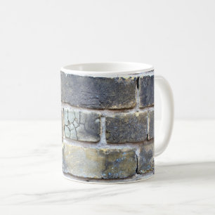 Cracked Crumbling Soft grunge Brick Wall Coffee Mug