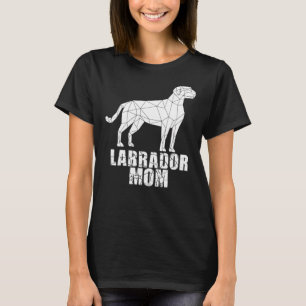 Cracked Distressed Labrador Retriever Mom The Love T-Shirt