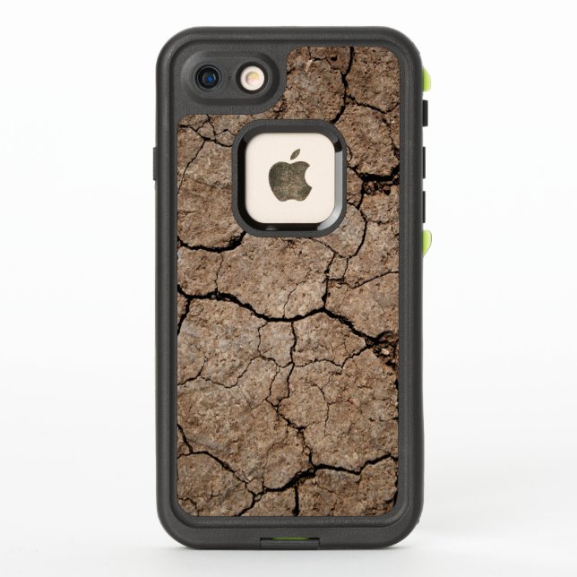 Cracked Dried Mud LifeProof iPhone Case (Back)