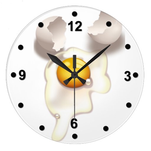 Image of Cracked Egg Kitchen Wall Clock