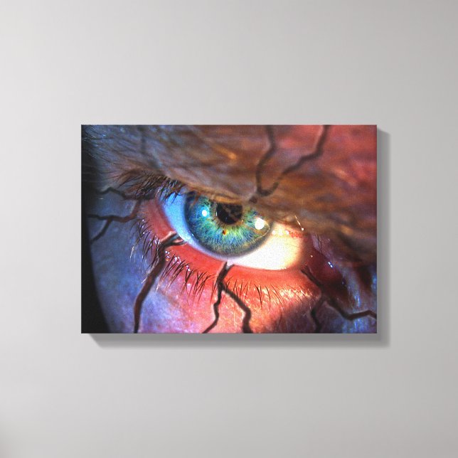 Cracked Eye Canvas Print (Front)