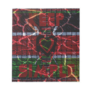 Cracked Flag: Keep It Simple - Kenyan Resilience  Notepad