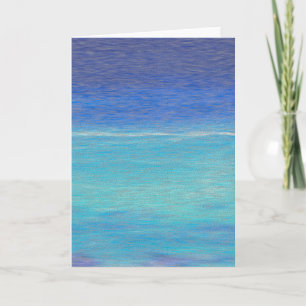  Cracked Fresco Caribbean Blue Sea Card