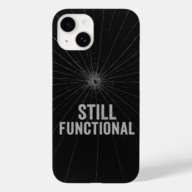 Cracked Glass Aesthetic iPhone Case Design (Back)